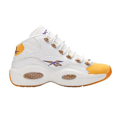 Pre-owned Reebok Question Mid 'yellow Toe'