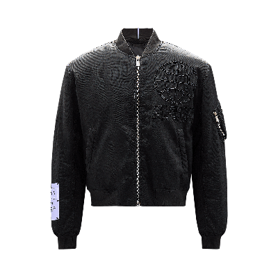 Pre-owned Mcq By Alexander Mcqueen Athena Bomber 'darkest Black'