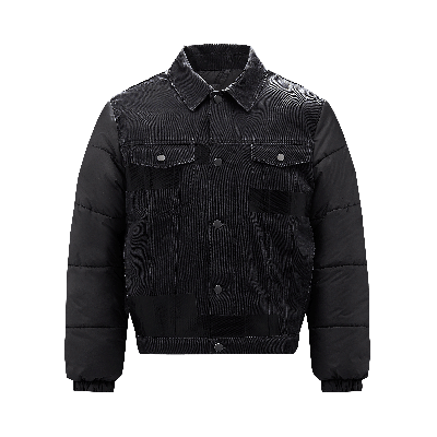 Pre-owned Mcq By Alexander Mcqueen Denim Puffer 'darkest Black'