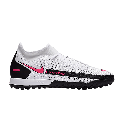 Pre-owned Nike Phantom Gt Academy Dynamic Fit Tf 'white Pink Blast'