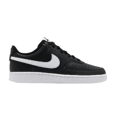Pre-owned Nike Wmns Court Vision Low 'black White'