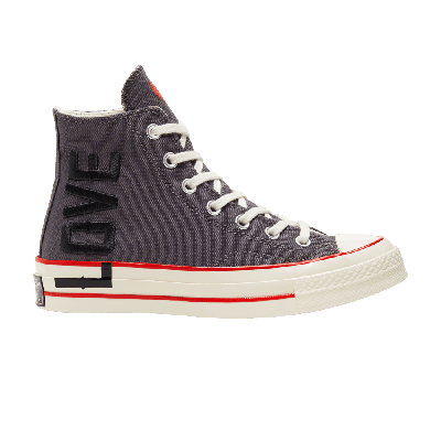 Pre-owned Converse Wmns Chuck 70 High 'love Fearlessly' In Grey