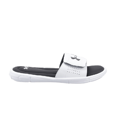 Pre-owned Under Armour Ignite 5 Slide 'white Black'