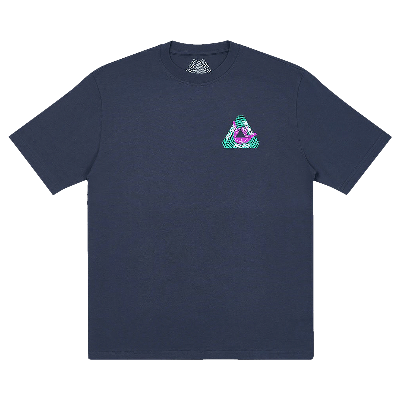 Pre-owned Palace Kids' Tri-zooted Shakka T-shirt 'navy' In Blue