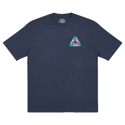 Pre-owned Palace Kids'  Tri-zooted Shakka T-shirt 'navy' In Blue