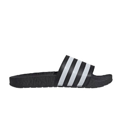 Pre-owned Adidas Originals Adilette Boost Slides 'core Black White'