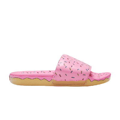 Pre-owned Vans The Simpsons X Slide-on 'pink D'ohnut'