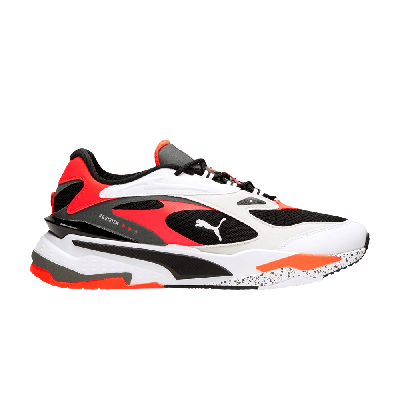 Pre-owned Puma Rs-fast 'black Red Blast' In White
