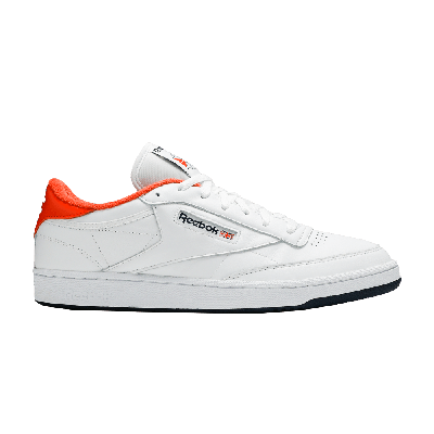 Pre-owned Reebok Eric Emanuel X Club C 85 'energy Orange' In White
