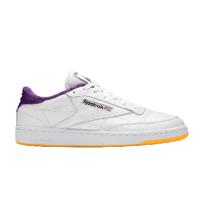 Pre-owned Reebok Eric Emanuel X Club C 85 'regal Purple' In White