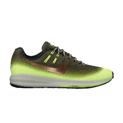 Pre-owned Nike Air Zoom Structure 20 Shield 'cargo Khaki Volt' In Green