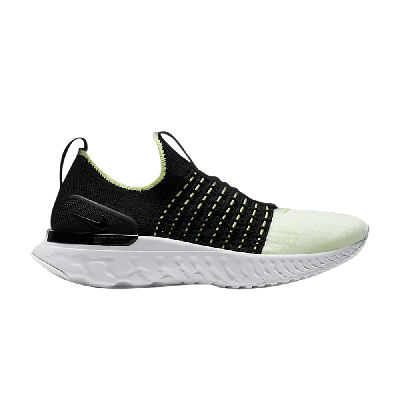 Pre-owned Nike Wmns React Phantom Run Flyknit 2 'black Volt'