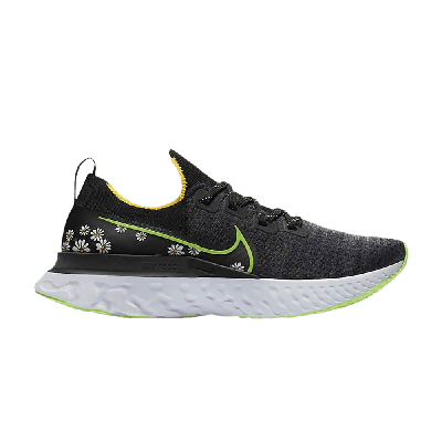 Pre-owned Nike React Infinity Run Flyknit 'daisy' In Black