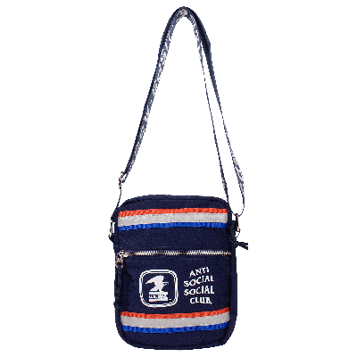 Pre-owned Anti Social Social Club X Usps Work Shoulder Bag 'blue'