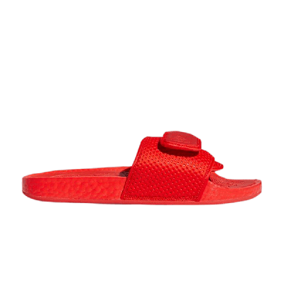 Pre-owned Adidas Originals Pharrell X Boost Slides 'active Red'