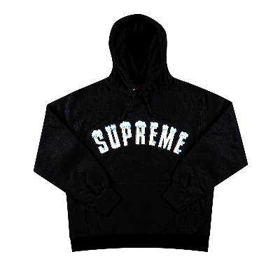 Pre-owned Supreme Icy Arc Hooded Sweatshirt 'black'