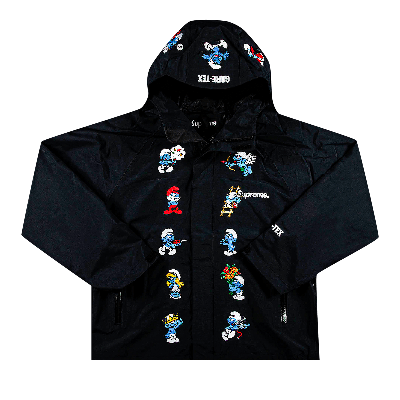 Pre-owned Supreme X Smurfs Gore-tex Shell Jacket 'black'