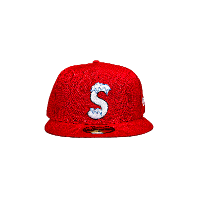 Pre-owned Supreme X New Era S Logo 'red'