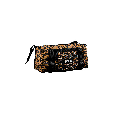 Pre-owned Supreme Mini Duffle Bag 'leopard' In Brown
