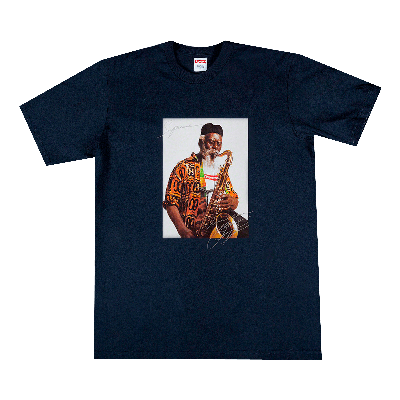 Pre-owned Supreme Pharoah Sanders Tee 'navy' In Blue