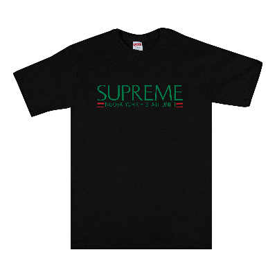 Pre-owned Supreme Nuova York Tee 'black'
