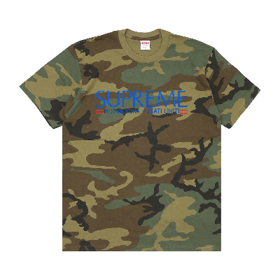 Pre-owned Supreme Nuova York Tee 'woodland Camo' In Multi-color