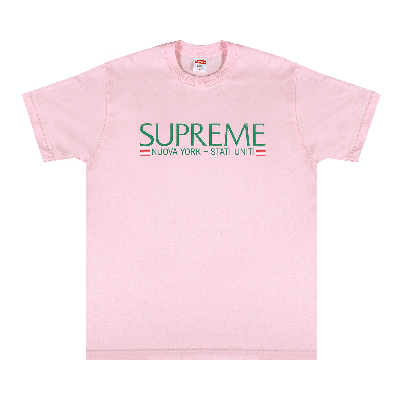 Pre-owned Supreme Nuova York Tee 'light Pink'