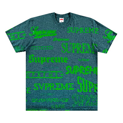 Pre-owned Supreme Multi Logo Tee 'dark Teal'