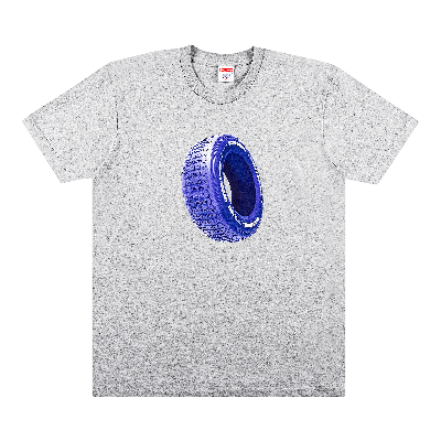 Pre-owned Supreme Tire Tee 'heather Grey'