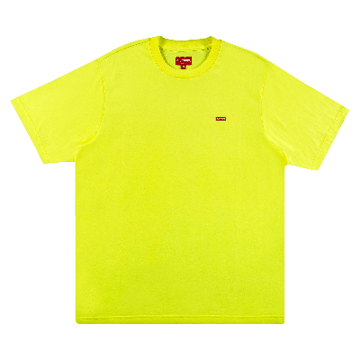 Pre-owned Supreme Small Box Tee 'fluorescent Yellow'