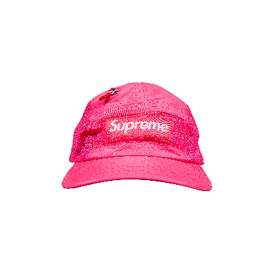 Pre-owned Supreme Zip Mesh Camp Cap 'bright Pink'