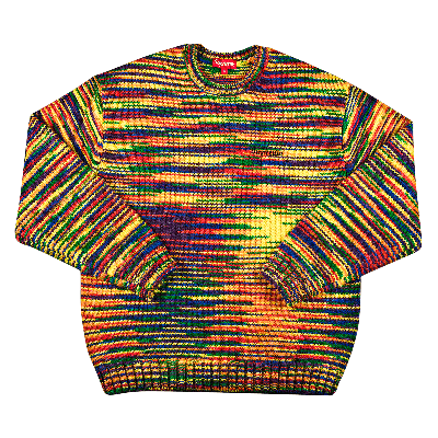 Pre-owned Supreme Static Sweater 'multicolor' In Multi-color