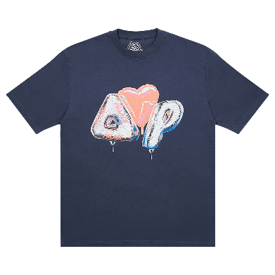 Pre-owned Palace Kids' Inflator T-shirt 'navy' In Blue