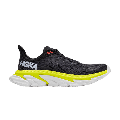 Pre-owned Hoka Clifton Edge 'anthracite Evening Primrose' In Black
