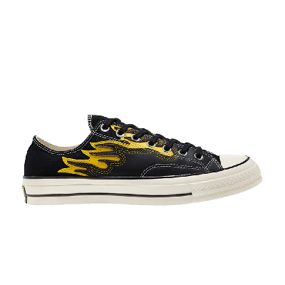 Pre-owned Converse Chuck 70 Low 'archive Flame Overlay' In Black