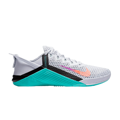 Pre-owned Nike Metcon 6 Flyease 'grey Oracle Aqua'