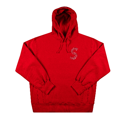 Pre-owned Supreme S Logo Hooded Sweatshirt 'red'