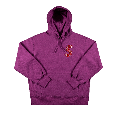 Pre-owned Supreme S Logo Hooded Sweatshirt 'bright Purple'