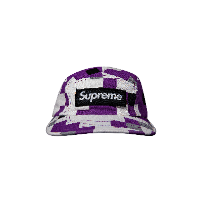 Pre-owned Supreme Military Camp Cap 'purple Digi Camo'