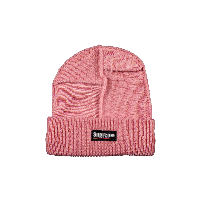 Pre-owned Supreme Paneled Seam Beanie 'pink'