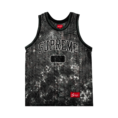 Supreme Dyed Basketball Jersey 'black'