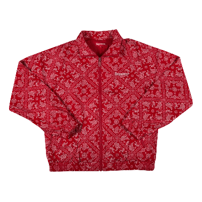 Pre-owned Supreme Bandana Track Jacket 'red'