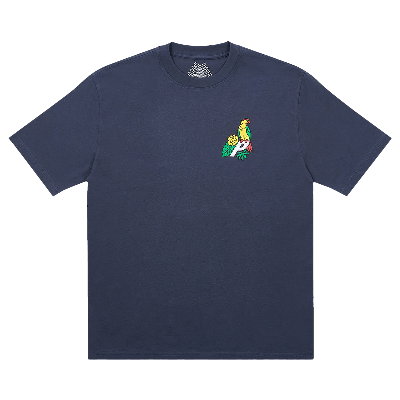 Pre-owned Palace Parrot -3 T-shirt 'navy' In Blue