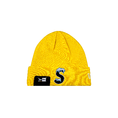 Pre-owned Supreme X New Era S Logo Beanie 'yellow'