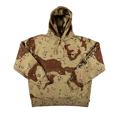 Pre-owned Supreme Peace Hooded Sweatshirt 'chocolate Chip Camo' In Brown