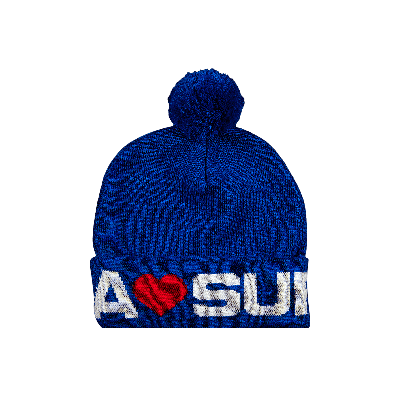 Pre-owned Supreme Love  Beanie 'royal' In Blue