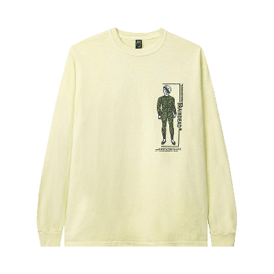 Pre-owned Brain Dead Evaluate Long-sleeve Tee 'lemon' In Yellow