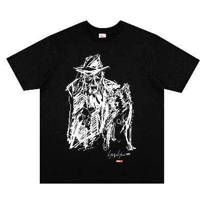 Pre-owned Supreme X Yohji Yamamoto Scribble Portrait Tee 'black'