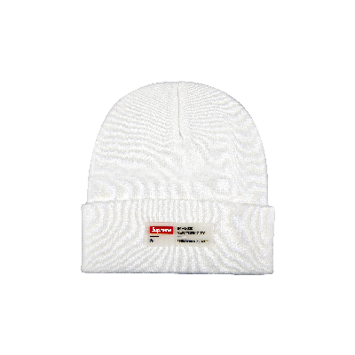 Pre-owned Supreme Clear Label Beanie 'white'
