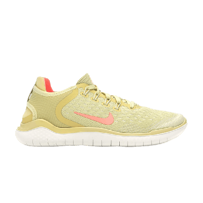 Pre-owned Nike Wmns Free Rn 2018 'lemon Wash' In Yellow